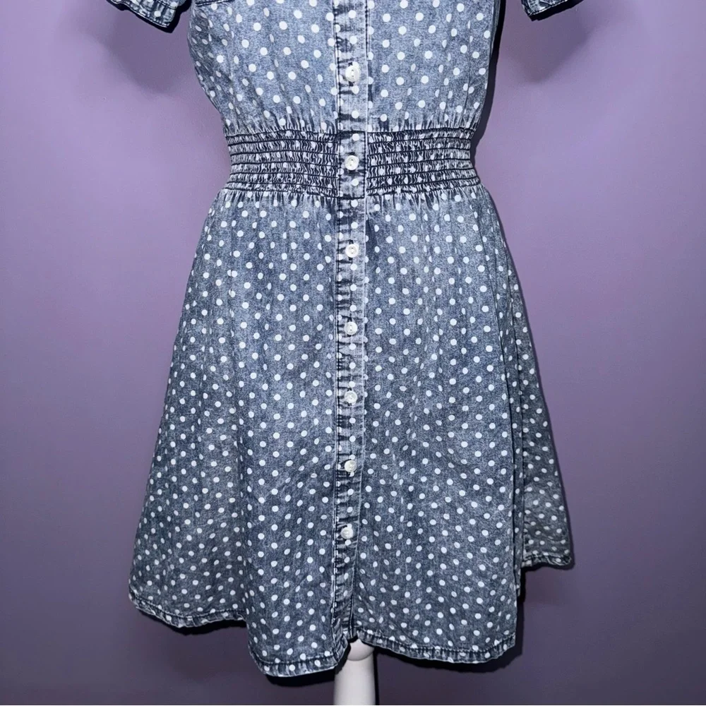 Mossimo Supply Co. Denim Polka Dot Dress - Picture 4 of 12